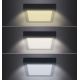 LED Ceiling light LED/12W/230V 3000/4000/6000K black angular