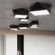 Ceiling light HEXA 2xE27/60W/230V black