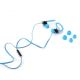 Sport earphones with a microphone and arm case blue
