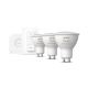 Starter pack Philips Hue WHITE AND COLOR AMBIANCE 3xGU10/4,3W 2000-6500K + interconnection device