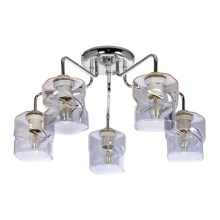 Surface-mounted chandelier 5xE27/60W/230V