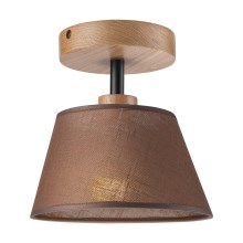 Surface-mounted chandelier ANTONIO 1xE14/40W/230V brown/oak