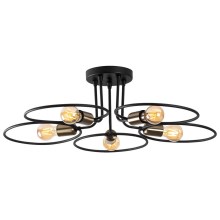 Surface-mounted chandelier CIRCLE 5xE27/40W/230V
