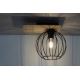 Surface-mounted chandelier CYBER 1xE27/60W/230V wood/black