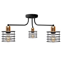 Surface-mounted chandelier EDISON 3xE27/60W/230V