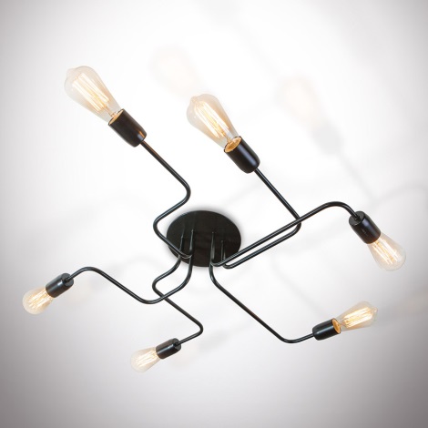 Surface-mounted chandelier ELECTRICO 6xE27/40W/230V 76 cm