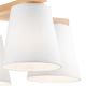 Surface-mounted chandelier ELLIE 5xE27/60W/230V white/beech - FSC certified