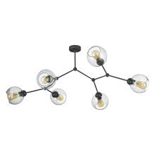 Surface-mounted chandelier FAIRY 6xE27/60W/230V black