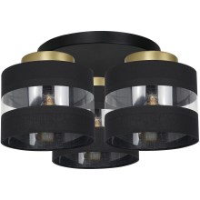 Surface-mounted chandelier HAVARD 3xE27/60W/230V black/brass