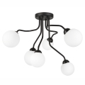 Surface-mounted chandelier HOLLY 6xG9/5W/230V black