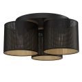 Surface-mounted chandelier LOFT SHADE 3xE27/60W/230V black/gold
