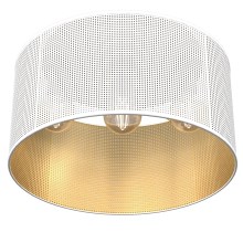 Surface-mounted chandelier LOFT SHADE 3xE27/60W/230V white/gold