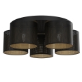 Surface-mounted chandelier LOFT SHADE 5xE27/60W/230V black/gold