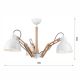 Surface-mounted chandelier MARCELLO 3xE27/60W/230V beech - FSC certified