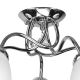 Surface-mounted chandelier MIRANDA 5xE27/60W/230V shiny chrome