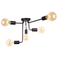 Surface-mounted chandelier NIXO 5xE27/60W/230V black