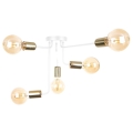 Surface-mounted chandelier NIXO 5xE27/60W/230V white/gold