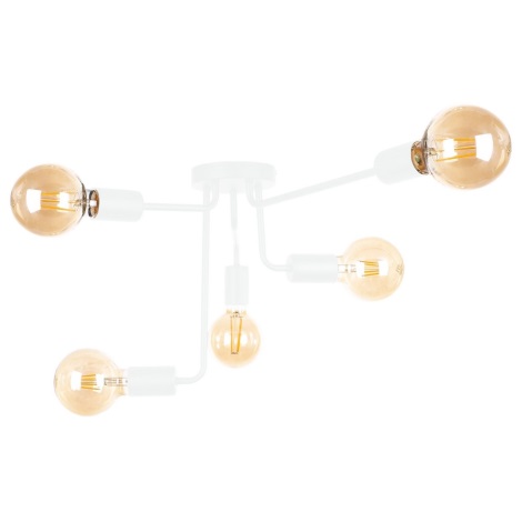 Surface-mounted chandelier NIXO 5xE27/60W/230V white