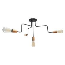 Surface-mounted chandelier OXFORD 4xE27/60W/230V black