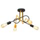 Surface-mounted chandelier OXFORD 4xE27/60W/230V black/yellow
