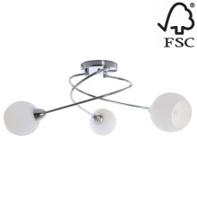 Surface-mounted chandelier PAVIA 3xE27/60W/230V - FSC certified