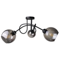 Surface-mounted chandelier RIN 3xE27/60W/230V black