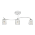Surface-mounted chandelier SANTOS 3xE27/60W/230V white