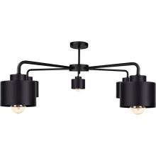 Surface-mounted chandelier SIMPLY BLACK 5xE27/60W/230V