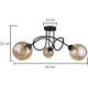 Surface-mounted chandelier VENUS BLACK 3xE27/60W/230V