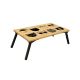 Table for bed GUSTO CATS 24x60 cm beige/black
