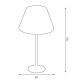 Table lamp ARDEN 1xE27/60W/230V d. 30 cm black/white