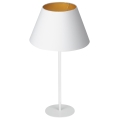 Table lamp ARDEN 1xE27/60W/230V d. 30 cm white/gold