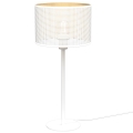 Table lamp LOFT SHADE 1xE27/60W/230V d. 25 cm white/gold