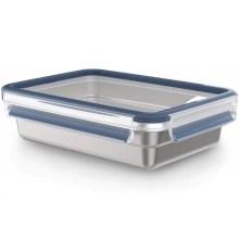 Tefal - Food container 1,2 l MSEAL STEEL blue/stainless steel