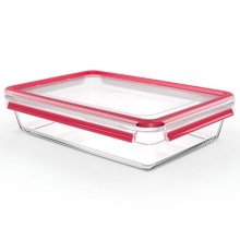 Tefal - Food container 3 l MSEAL GLASS red/glass