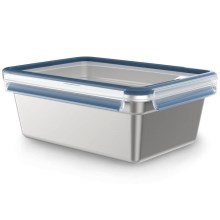 Tefal - Food container 3 l MSEAL STEEL blue/stainless steel