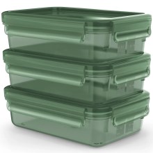 Tefal - SET 3x Food container 0,8 l MASTER SEAL ECO green
