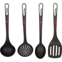 Tefal - Set of kitchen utensils 4 pcs INGENIO black