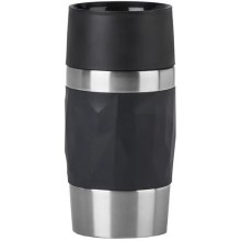 Tefal - Thermal mug 300 ml COMPACT MUG stainless steel/black