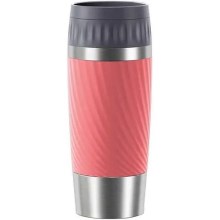 Tefal - Thermal mug 360 ml EASY TWIST MUG stainless steel/pink