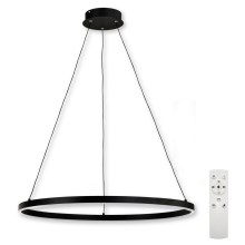 Top Light - LED Dimmable chandelier on a string SATURN LED/30W/230V 3000-6500K black + remote control
