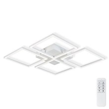 Top Light - LED Dimmable surface-mounted chandelier 4xLED/16,25W/230V square white + remote control