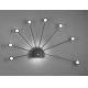 Trio - LED Dimmable wall light PEACOCK 9xLED/2,6W/230V black