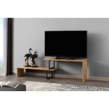 TV table OVIT 44x153 cm brown/black