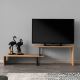 TV table OVIT 44x153 cm brown/black