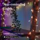 Twinkly - LED RGB Dimmable outdoor Christmas curtain ICICLE 190xLED 11,5m IP44 Wi-Fi