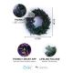 Twinkly - LED RGB Dimmable Christmas wreath PRE-LIT WREATH 50xLED d. 61cm Wi-Fi