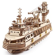 Ugears - 3D wooden mechanical puzzle Research vessel