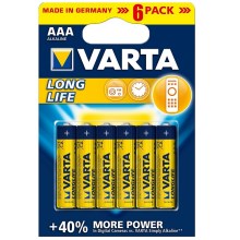 Varta 4103 - 6 pcs Alkaline batteries LONGLIFE EXTRA AAA 1,5V