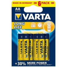 Varta 4106 - 6 pcs Alkaline batteries LONGLIFE EXTRA AA 1,5V